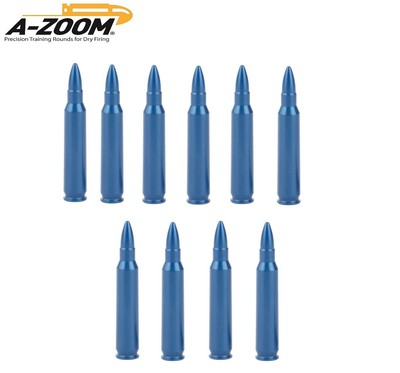 A-Zoom - Aluminum Training Dummy Rounds / Snap Caps For .223 - 10 Pack - NEW!