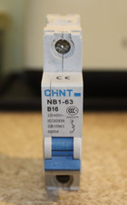 Chint B16 16Amp Circuit Breaker 16A New NB1-63