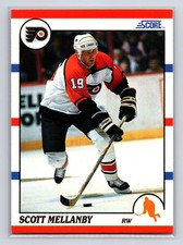 1990-91 Score - Scott Mellanby #242 Philadelphia Flyers Hockey Card