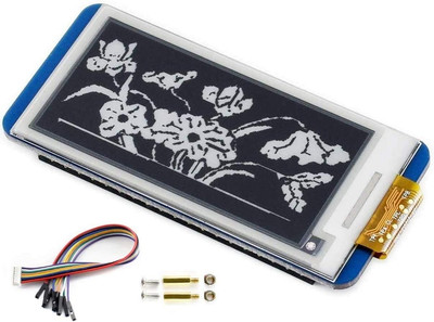 2.13inch E-Ink Display HAT V4 Version, 250x122 Resolution 3.3V/5V Black White Tw