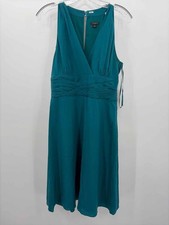 Pre-Owned Ann Taylor Blue Size 6 Midi Sleeveless Dress