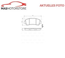 SATZ BREMSBELÄGE BREMSKLÖTZE VORNE BOSCH 0 986 494 501 A FÜR SUZUKI KIZASHI