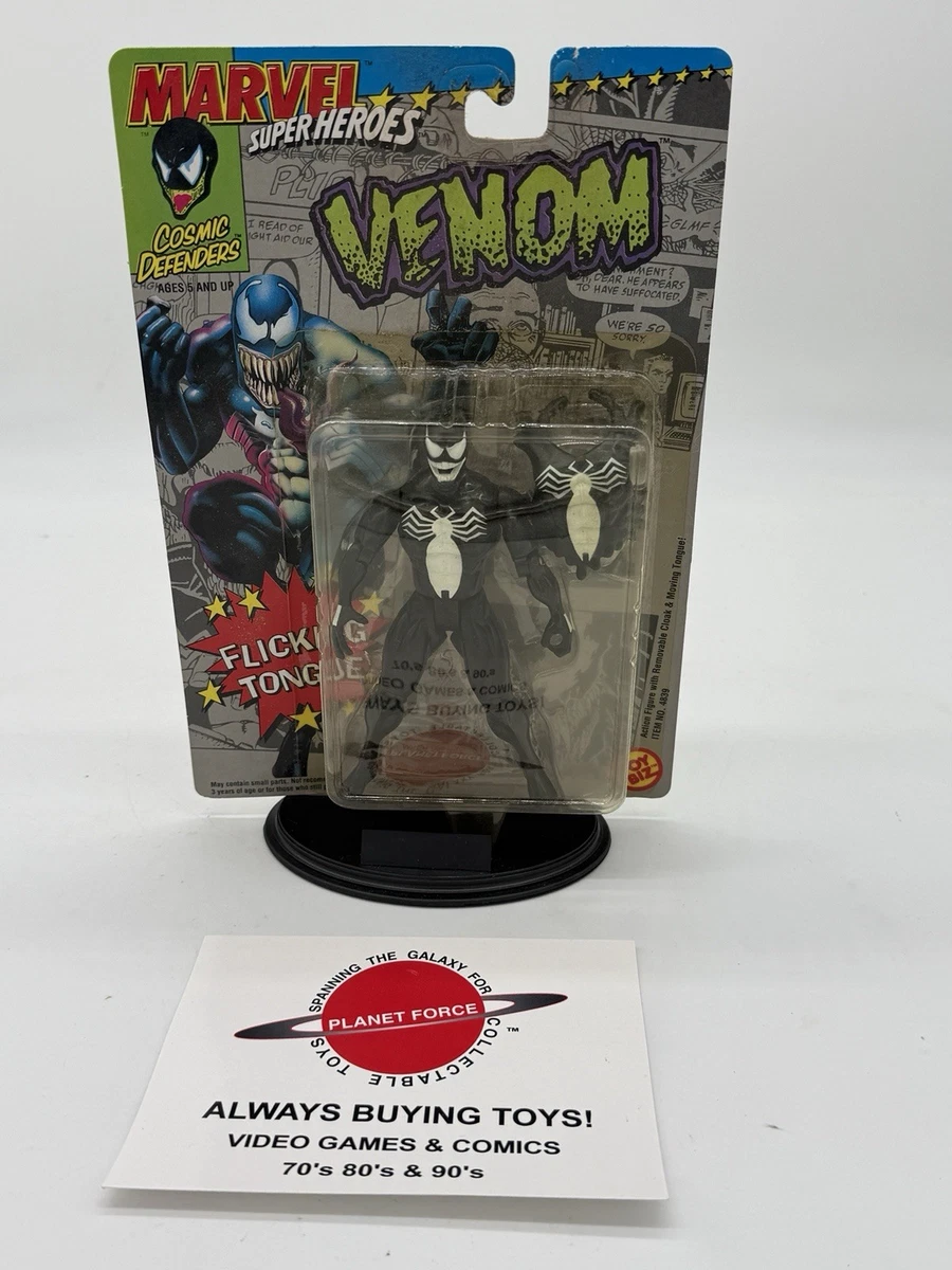 1992 Venom Flicking Tongue MOC Marvel Super Heroes ToyBiz Figure