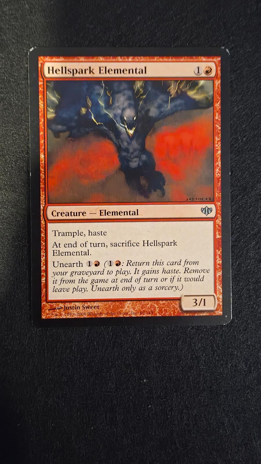 HELLSPARK ELEMENTAL 65 Uncommon Conflux Magic: The Gathering Lightly Played