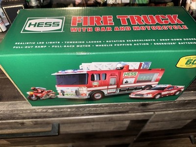 2024 Hess Fire Truck, Car & Motorcycle 60th Anniversary NEW IN BOX