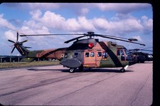 BF436 ORIGINAL K64 AIRCRAFT SLIDE: FAB Eurocopter AS332 Super Puma 8736