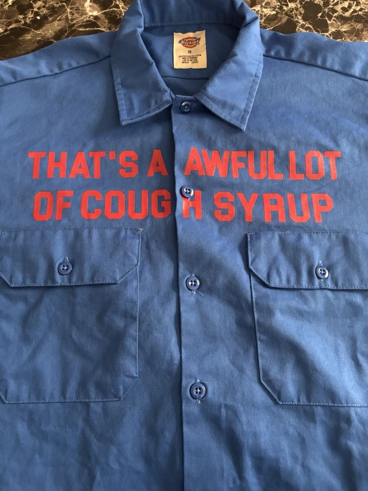 Dickies Thats a Horrible Lote de Jarabe para la Tos Tamaño Pequeño ** DE GRAN TAMAÑO ** Foto 3 de 4