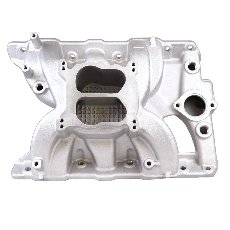 Dual Plane Intake Manifold 7156 For Pontiac 65-79 326 350 389 400 455 V8 - Image 2 of 4