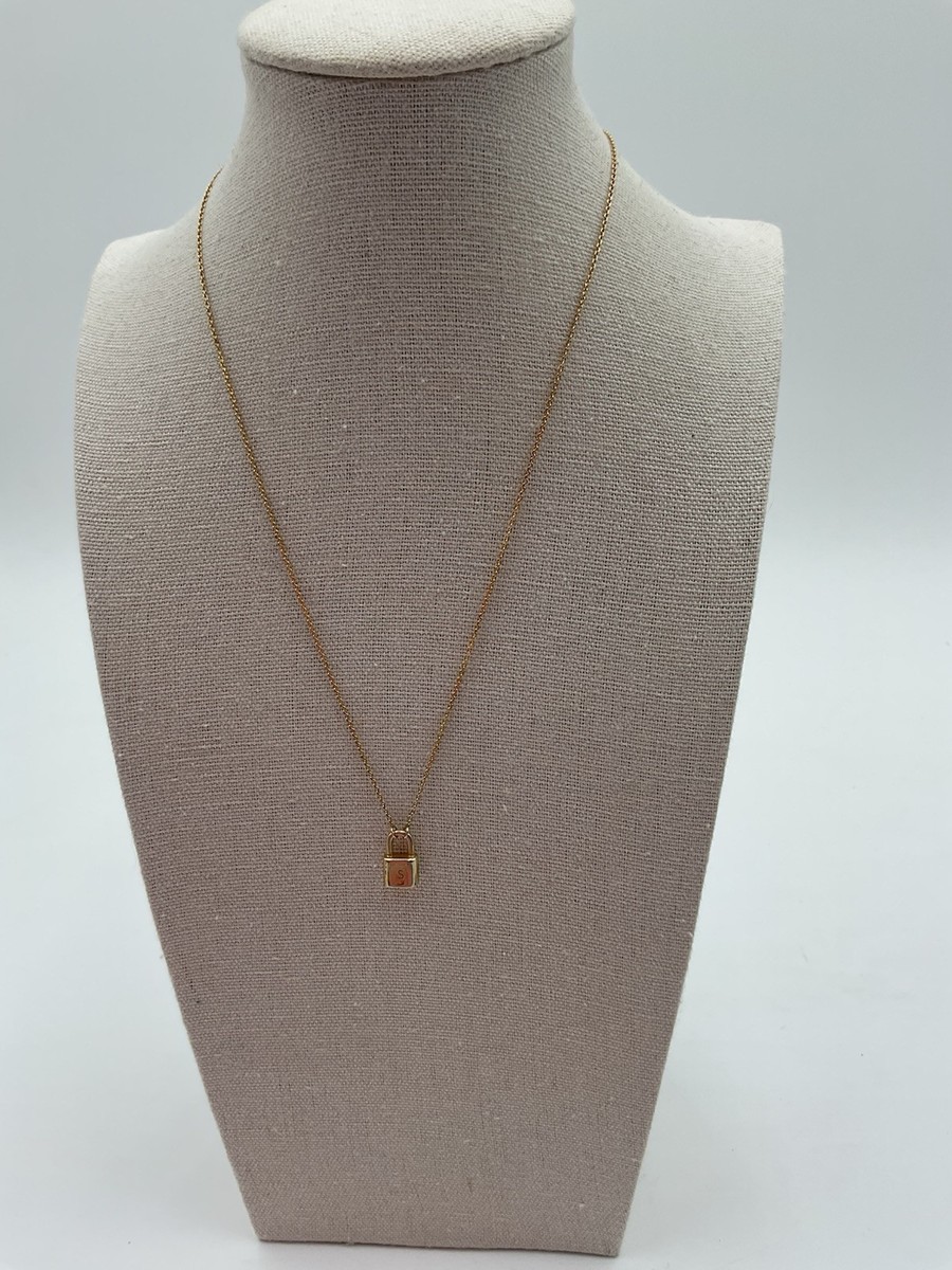 ◆PDPAOLA◆PADLOCK ネックレス SILVER/GOLD 送料込 PDPAOLA Lock Necklace in Sterling Silver Monogrammed With S