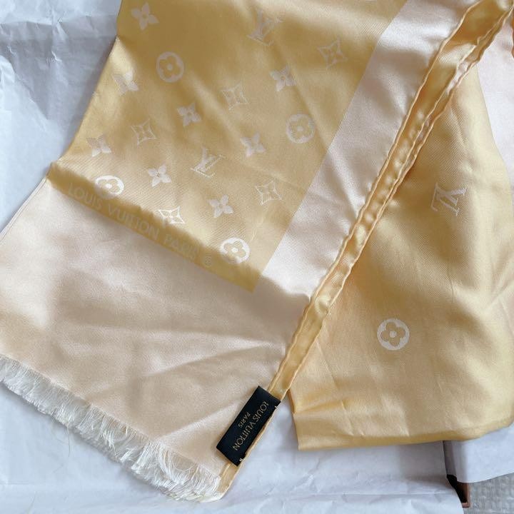 Louis Vuitton Lemon Yellow Pastel Scarf