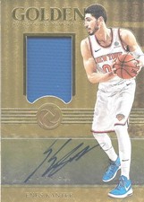 2017-18 Panini Opulence Golden Autographed Memorabilia #34 Enes Kanter Auto /49