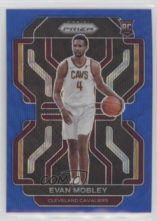 2021-22 Panini Prizm Blue Wave Prizm Evan Mobley #325 0b0m