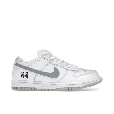 Supreme x Nike SB Dunk Low White 11uk | HQ8487-100