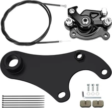 Mini Bike Rear Brake Caliper Bracket Kit + Mini Bike Brake Cable Assembly Replac