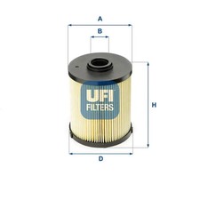 Kraftstofffilter Filtereinsatz 26.006.00 UFI für MERCEDES-BENZ C-KLASSE T-Model