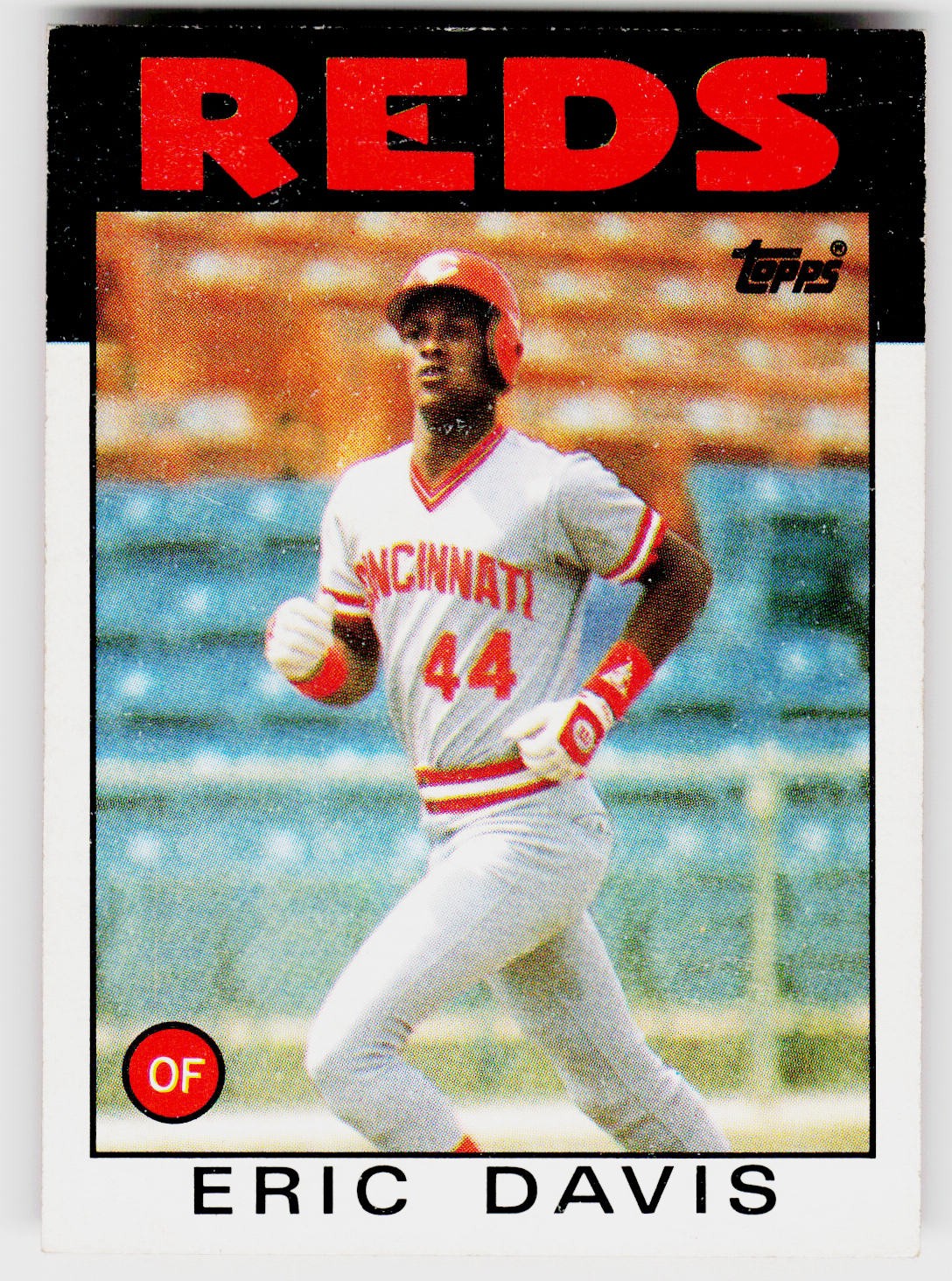Eric Davis, 1986 Topps, #28, Cincinnati Reds,