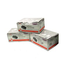 Lot 3 NEW Xerox Genuine 013R00601 Black Toner Cartridge for WorkCentre PE120