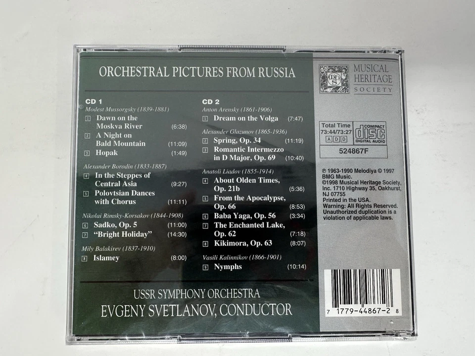 EVGENY SVETLANOV - Orchestral Pictures From Russia - 2 CD New SEALED - Image 3 of 4
