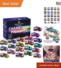 Chameleon Mica Powder Set: 20 Vibrant Color Shift Powders for Artistic Creations