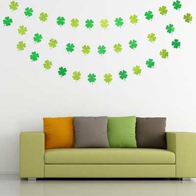  Kleeblatt Bunting Banner Girlande Flagge Xmas Party Wandbehang Dekoration