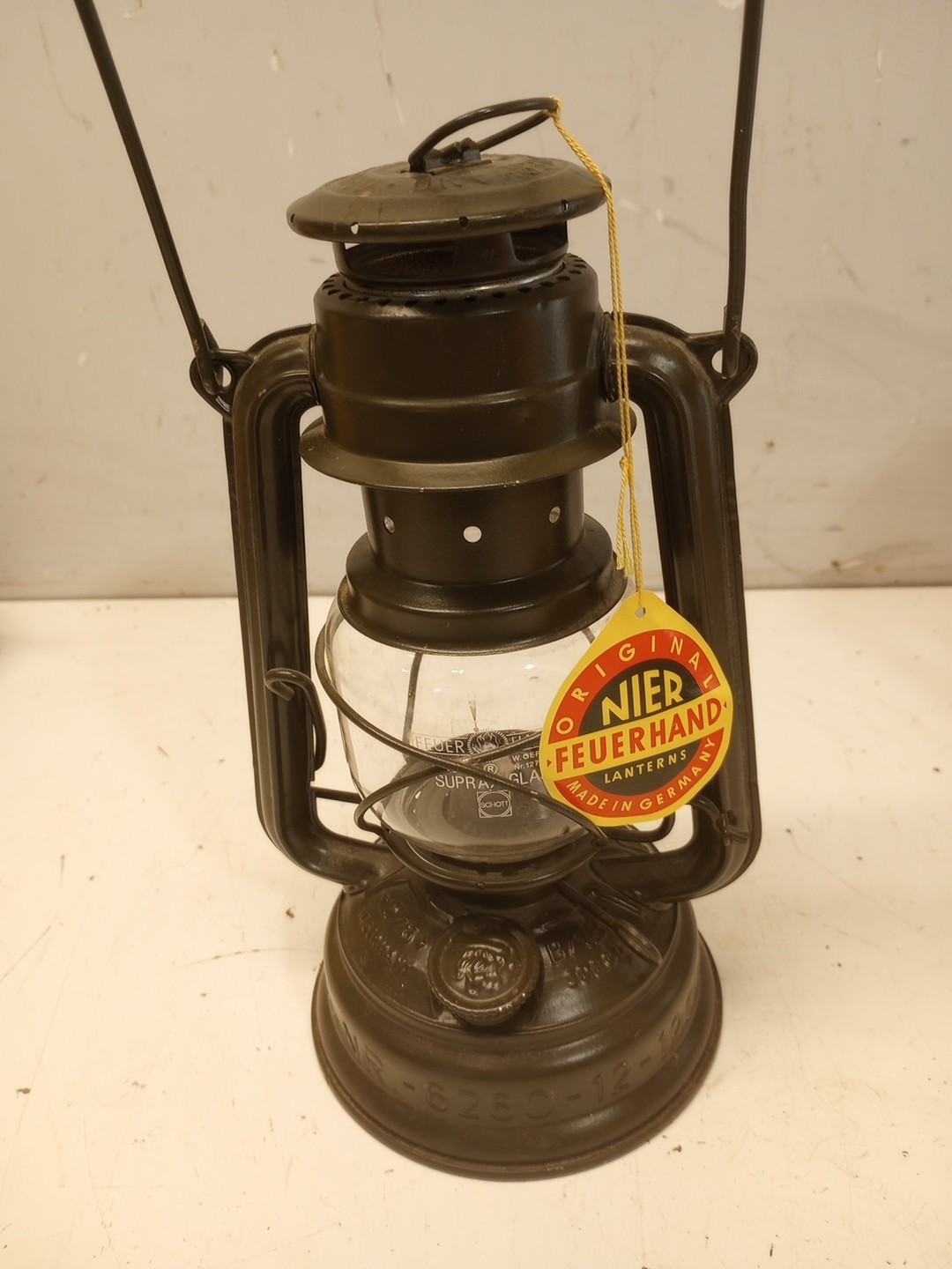 NIER Lantern Nr.270 Feuerhand Firehand Made In Germy  Kerosene Mint Olive Green