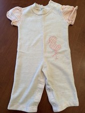 Vintage Health-Tex One Piece Romper Stork Applique 6 Months
