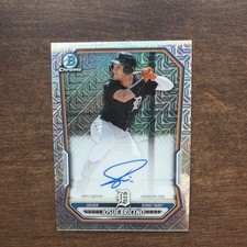 2025 Bowman Chrome Mega Box Josue Briceno Prospect Auto Mojo Refractor #BMA-JB