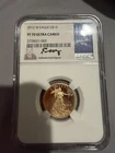 2012 Gold Eagle Proof 70 Ultra Cameo Ngc Quarter Ounce