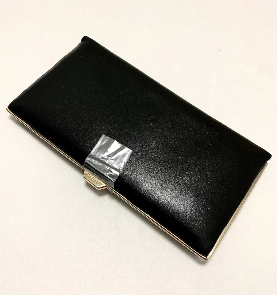 Cartera sin asas Quinn de cuero italiano LODIS con marco - negra (totalmente nueva)  Foto 2 de 3