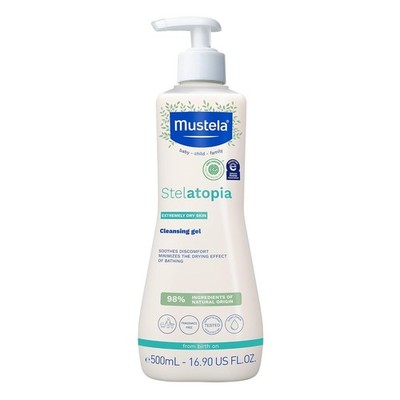 Stelatopia Eczema-Prone Skin Cleansing Gel - Baby Face & Body Wash 16.9 Fl Oz