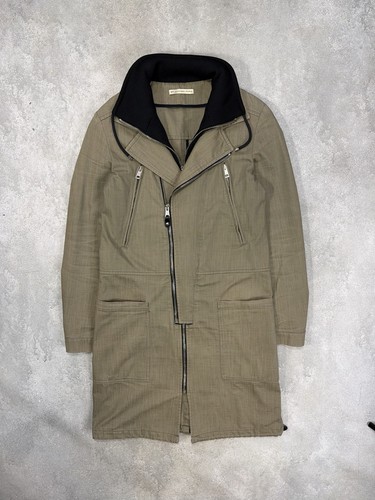 Balenciaga, Balenciaga Paris 2007’s Herren Mantel Parka Khaki Oliv Gr. 48 Made in Italy