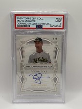 Topps Definitive Collection 2020 Mark Mcgwire Auto 5/5 - PSA 9 come nuovo