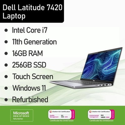 Dell Latitude 7420 14'' Touch Laptop | i7 11. Gen | 16GB | 256GB SSD | Win11