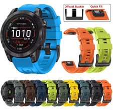 QuickFit 22mm 26mm Silicone Strap For Garmin Fenix 6XPro 5XPlus Epix Gen 2 7X