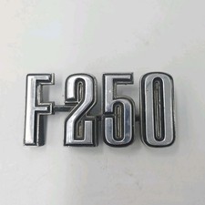 1973-1976 Ford Truck F250 Fender Emblem Trim Badge Chrome 73-76 F-250 1973-1976 Ford Truck F250 Fender Emblem Trim Badge Chrome 73-76 F-250