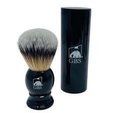 Synthetic Shaving Brush with Travel Tube - Professional Wet Shaving Kit,