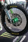 MOTORCYCLE Tire Lettering DUNLOP yellow fits MOTOCROSS Sticker SET 0.75" -17-21"