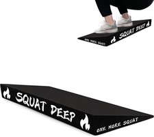 Squat Wedge, Slant Board for Squats, Non-Slip Heel Elevated Squat Wedge Block fo
