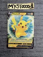 Carte Pokémon Pikachu V SWSH198 Promo Épée Bouclier Français Occasion 
