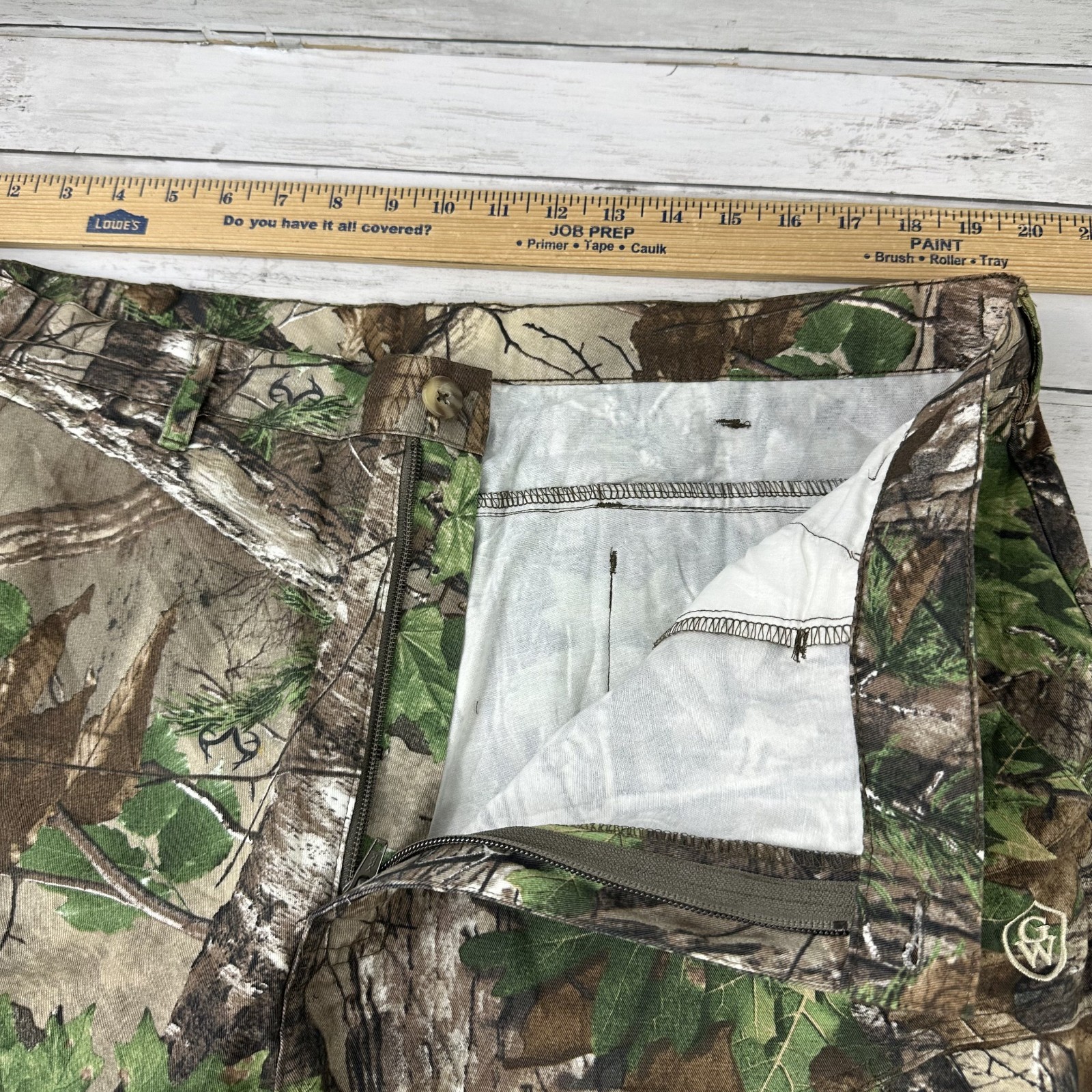 Game Winner Camo Cargo Pants Realtree Xtra Green Hunting Size XL 40x31"