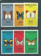 Senegal - Mail Yvert 226/31 ** Mnh Butterflies Fauna