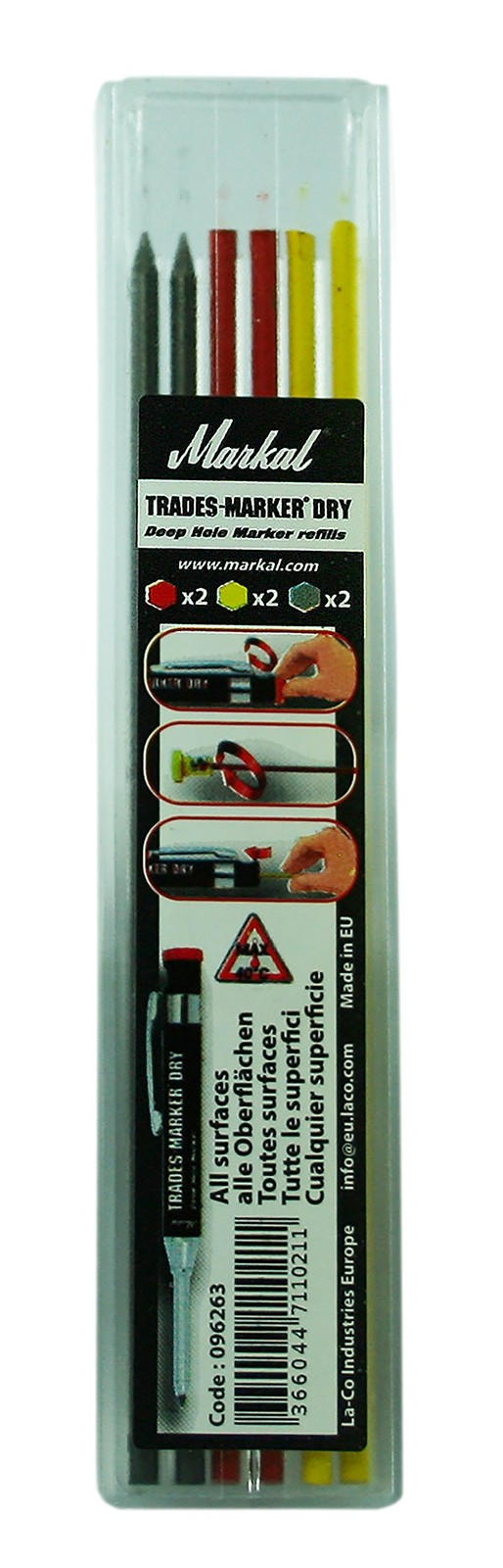Mines Trades-Marker Dry pour ne plus casser vos crayons sur le béton et les surfaces humides