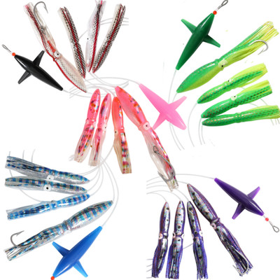 OCEAN CAT Saltwater Squid Trolling Lure for Marlin Tuna Mahi Dolphin Durado Waho