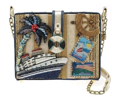 RARE! Mary Frances Embellished Cruise Ship Get Away Handbag Purse Bag! & Certif