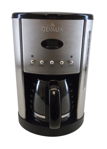 Gevalia Stainless Steel Black 12 Cup CM 500 Coffee Maker - Picture 1 of 1