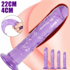 Jelly Dong Dildo Suction Cup - 3 Sizes Waterproof Realistic Cock Veined Dildo