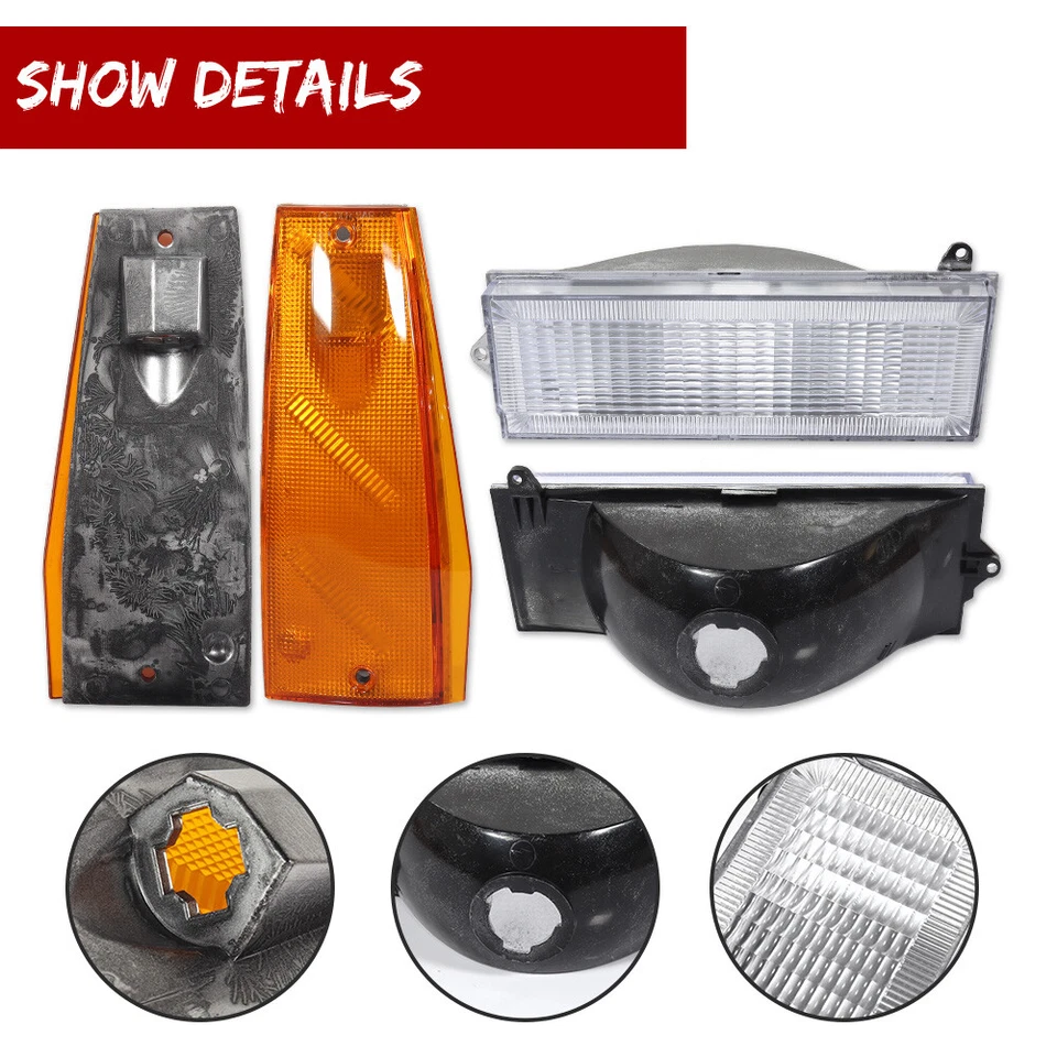 Turn Signal Light For 84-96 Jeep Cherokee Comanche Wagoneer Side Marker Front - Image 3 of 4
