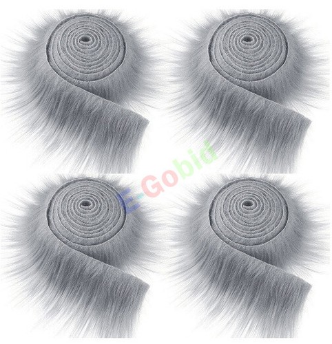 Tessuto pelliccia peluche lungo nastro pelliccia sintetica nastro bordo tessuto rotolo pelliccia peluche righe - Foto 29 di 39