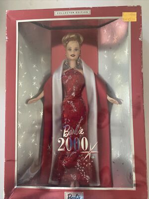 open lace back dress Hallmark Ornament: 2000 Barbie 2000