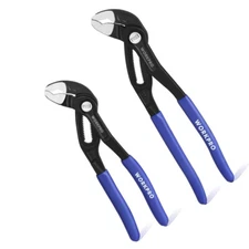 WORKPRO 7"&10" Pliers Set Groove Joint Pliers Set Wide Opening Slip Joint Pliers